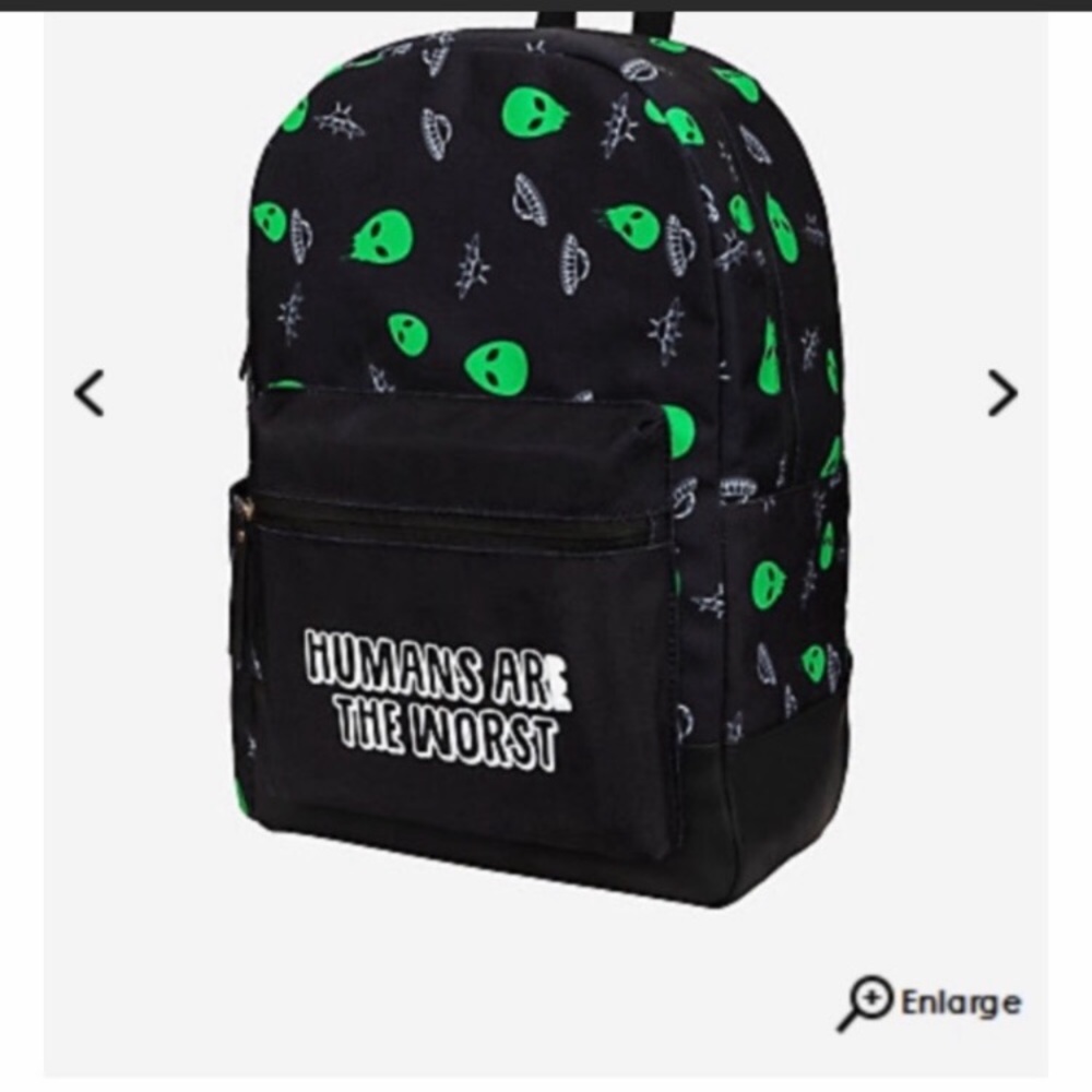 Alien and spaceship backpack